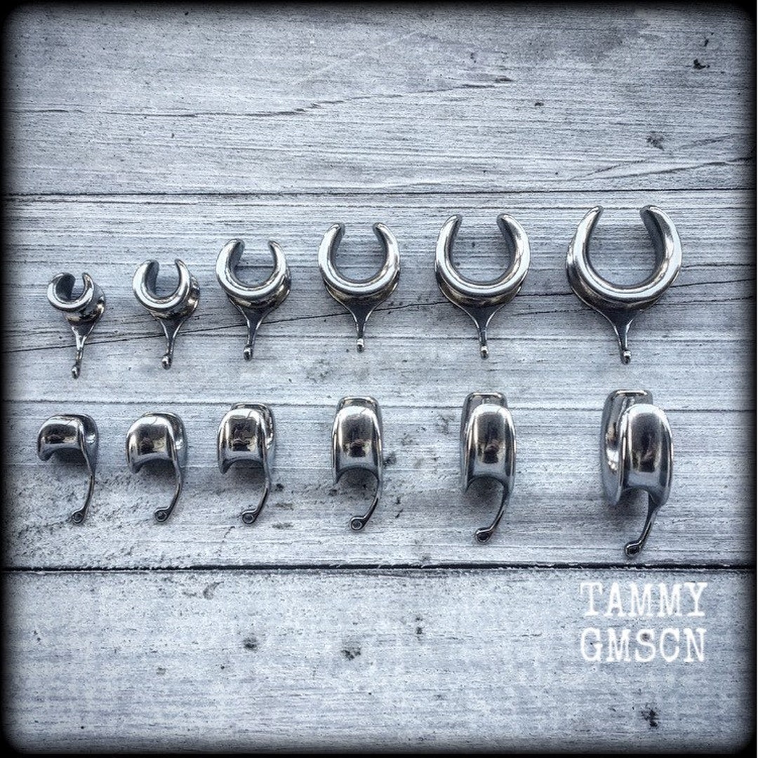 DIY Cradle Hooks Ear Hangers Cradle Hooks for Stretched Ears and Stretched Lobes 6g 2g 0g 00g 1/