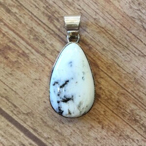 White Buffalo Pendant, sterling silver FREE Shipping (see description for details)