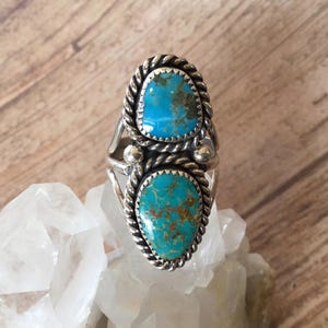 Kingman Turquoise ring size 8 3/4 (see description for details) FREE shipping from Arizona