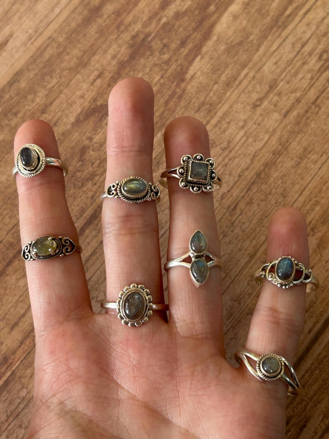 Labradorite Sterling Silver Ring, Handmade Jewelry (see Description ...