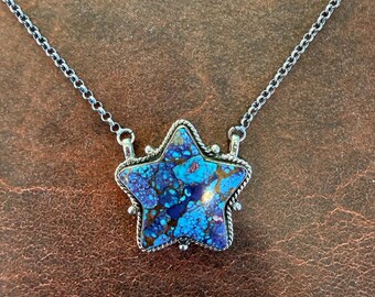 Purple Mohave pendant necklace, Sterling Silver necklace (see description)