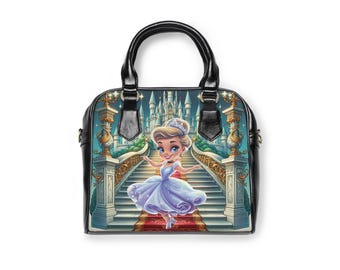 Bolso de hombro de princesa de cuento de hadas, bolso de princesa mágico, lindo bolso para niños, bolso de fantasía de Cenicienta, regalo perfecto para cumpleaños