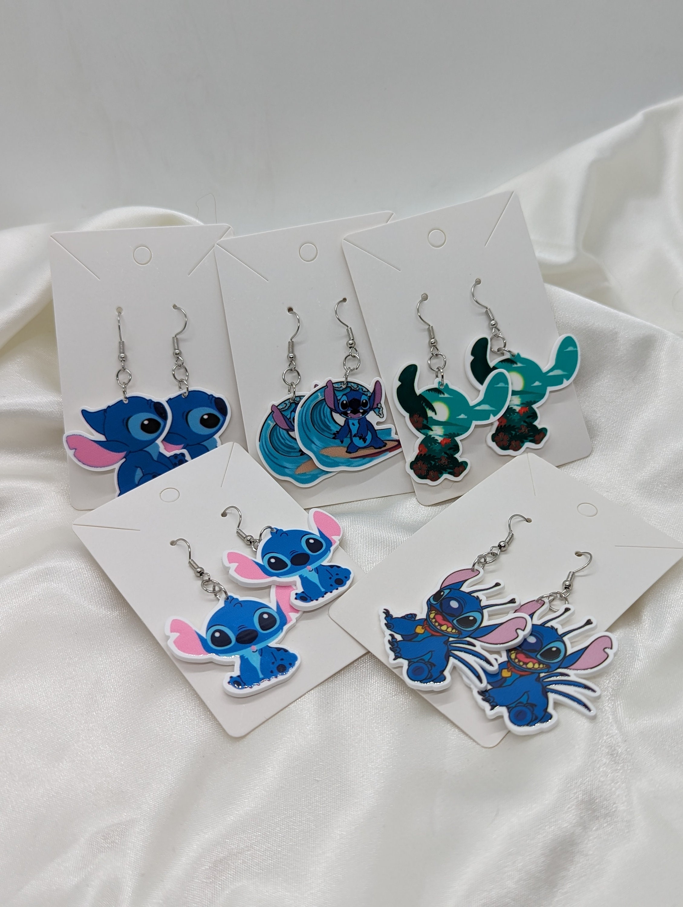 Boucles d'oreilles pendantes Ohana Stitch -  France