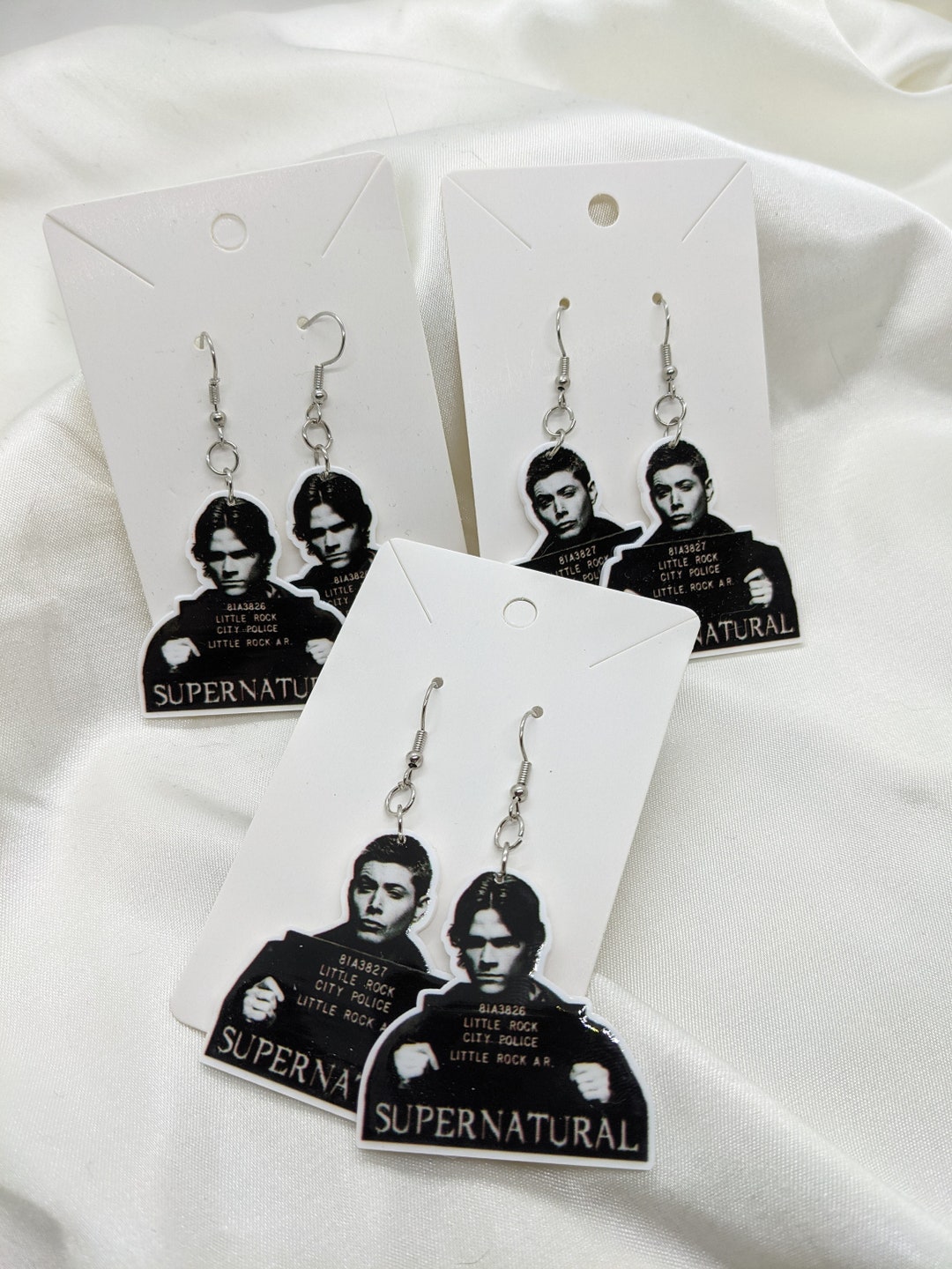 Supernatural Brothers Most Wanted Dangle Earrings - Etsy