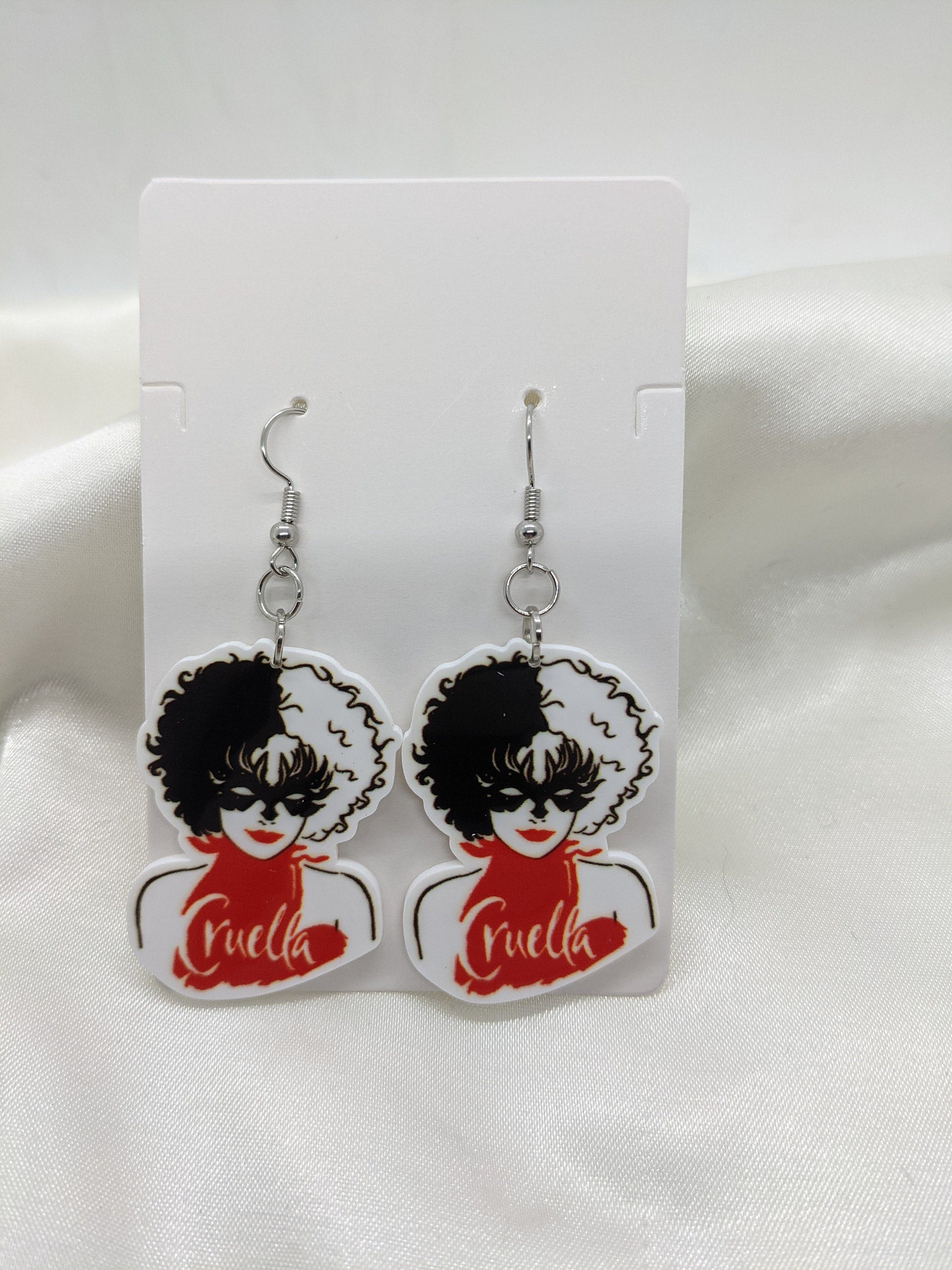 Cruella Devil Dangle Earrings