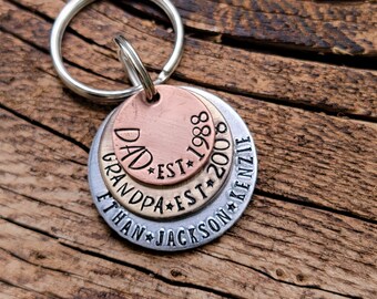 Great Grandpa Keychain - Pregnancy Announcement Gift - New Grandpa Gift - Baby Reveal - New Great Granddad