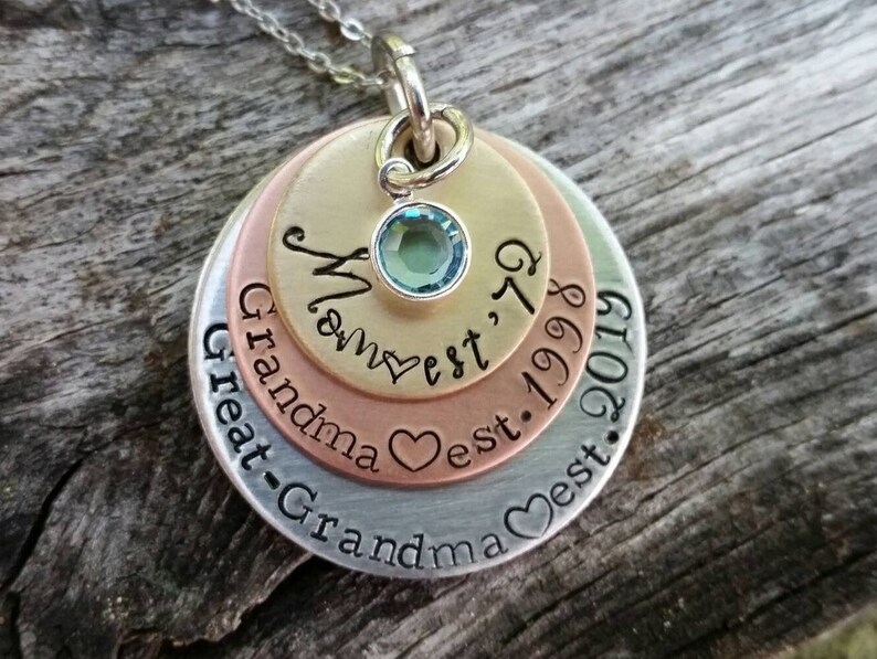 New Great Grandma Necklace New Grandma Gift New Great Etsy