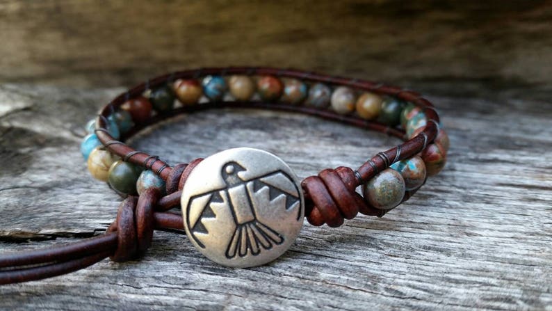 Thunderbird Bracelet - Personalized Gift - Gift for Men - Gift for Women - Native American Style Jewelry - Southwestern Jewelry 