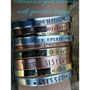 Inspirational Bracelet - Personalized Bracelets for Women - GPS Coordinates Bracelet - Roman Numeral Bracelet - Bridesmaid Proposal
