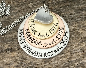 New Great Grandma Necklace - Mother's Day Gift - New Grandma Gift - New Great Grandparent Gift - Pregnancy Announcement