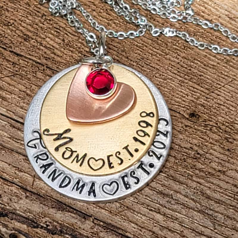 Grandma Jewelry, Grandmother Necklace with Names, Custom Grandma Gift