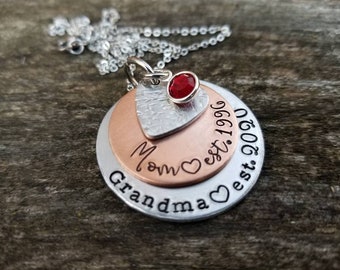 Mothers Day Gift - First Mothers Day - New Grandma Gift - New Grandmother Necklace - Mothers Day Necklace - Mothers Day Jewelry