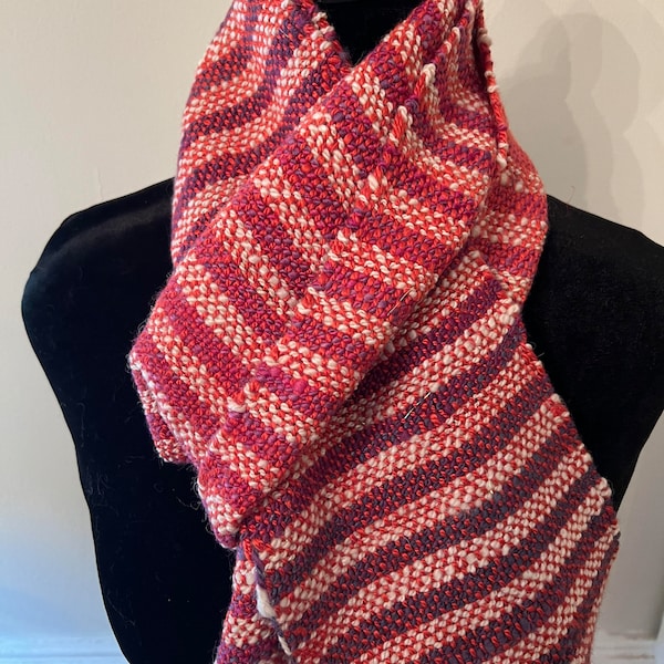 handspun, hand woven scarf