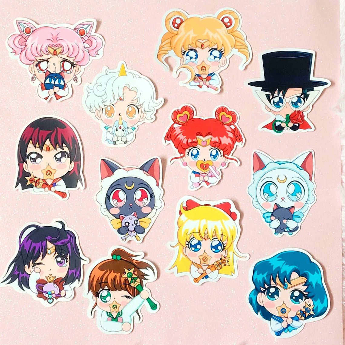Sailor Moon Babies Vinyl Stickers Etsy