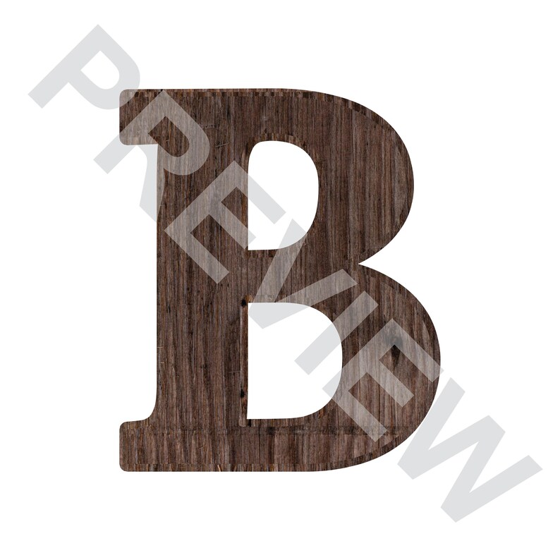 Rustic Wood Grain Alphabet – Printable A-Z Letters for Bulletin Boards ...