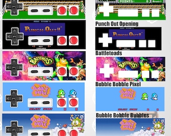 Custom NES Vinyl Overlay Sticker for a retro NES Controller