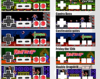 Custom NES Vinyl Overlay Sticker for a retro NES Controller (Batch 3)