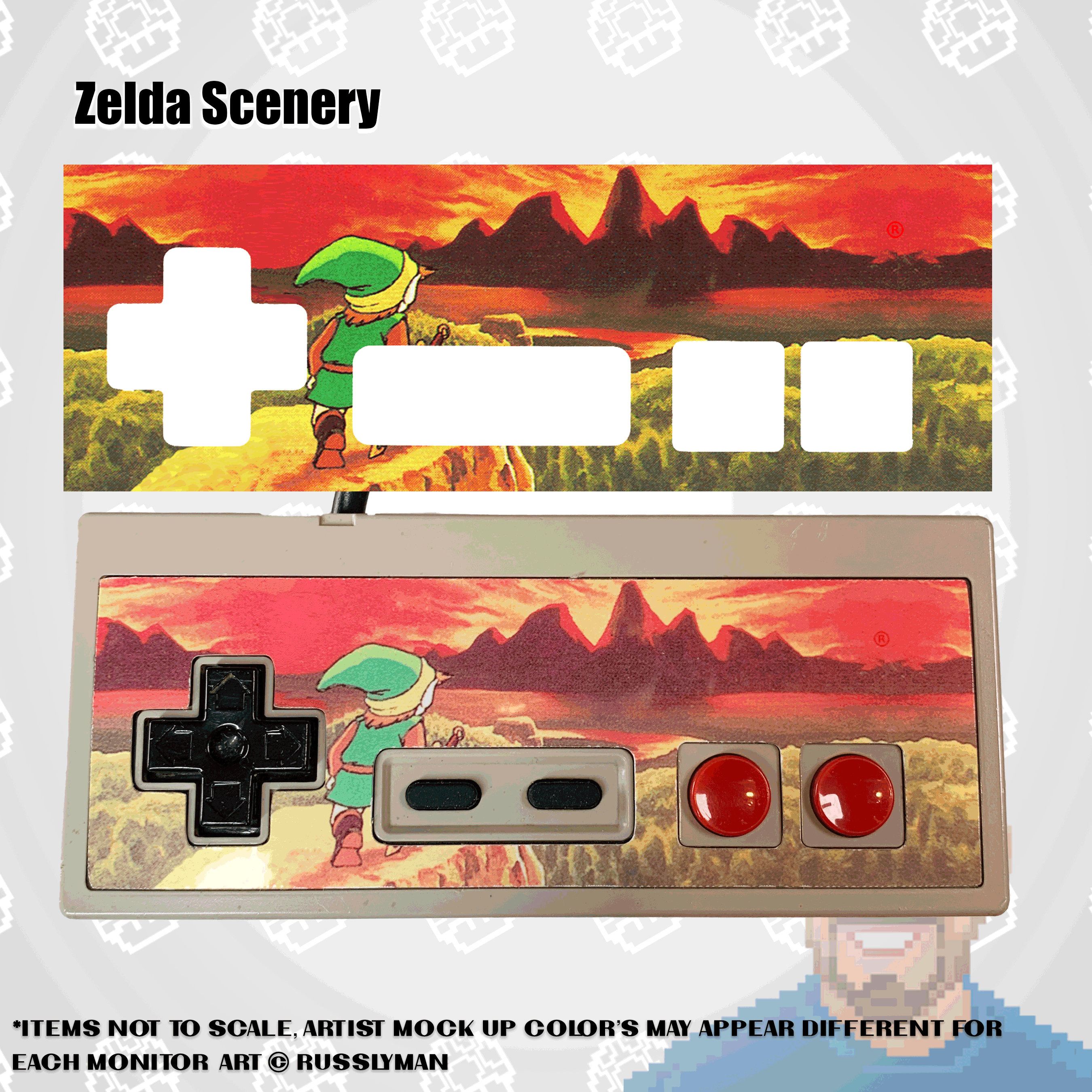 Custom NES Vinyl Overlay Sticker for a Retro NES Controller - Etsy