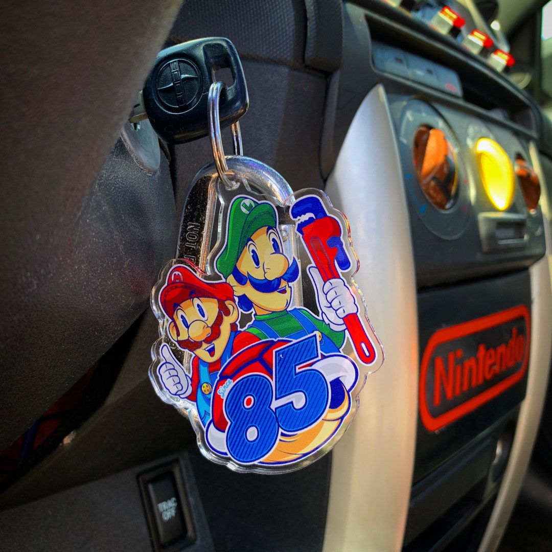 Artist Designed Super Mario Keychain by Russ Lyman - Etsy