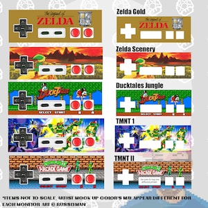 Custom NES Vinyl Overlay Sticker for a retro NES Controller