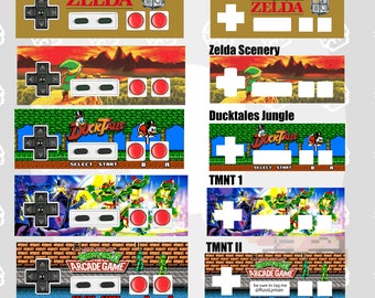 Custom NES Vinyl Overlay Sticker for a retro NES Controller