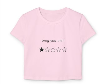 Dress to Impress DTI Baby Tee "omg you ate 5 stars" Roblox