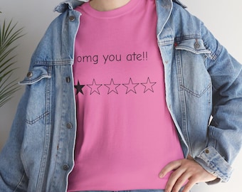 Dress To Impess "omg you ate!!" shirt - Roblox funny DTI