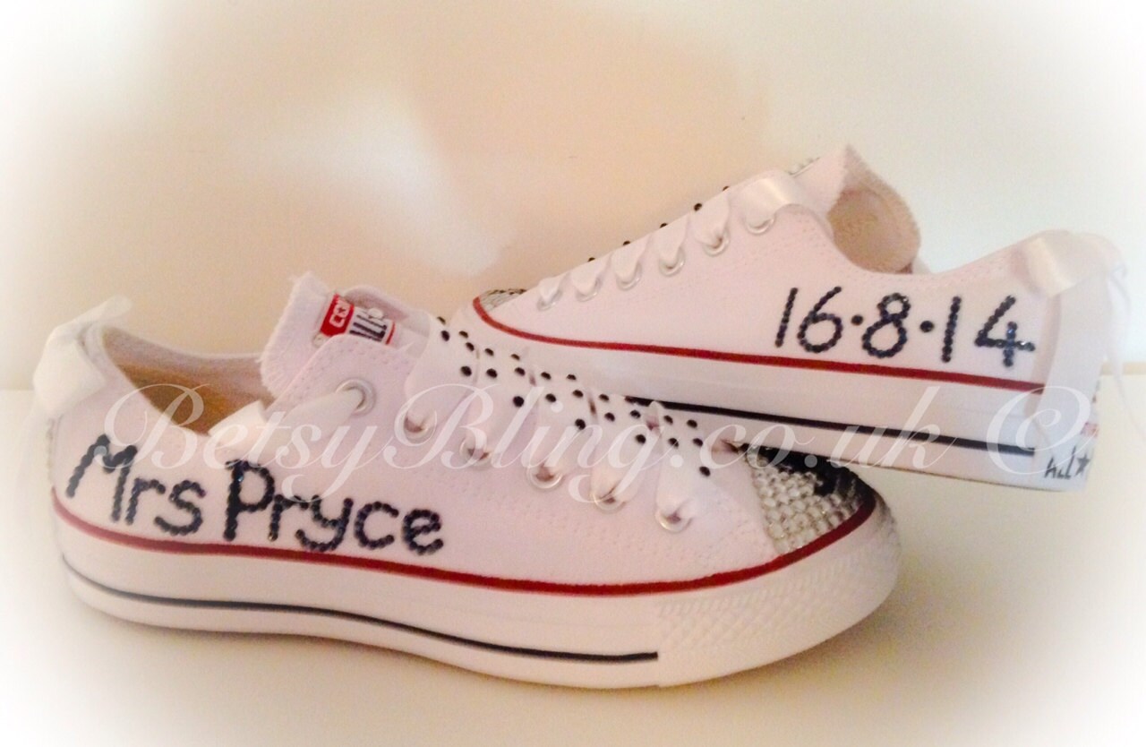 personalised wedding converse