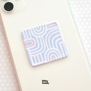 StickyBuddy Herbruikbaar Microvezel Schermreinigingspad voor Telefoon, Laptop, Switch | GraphicBlue