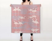 Flamingos Silk Scarf - square scarf- silk accessories - perfect gift for her