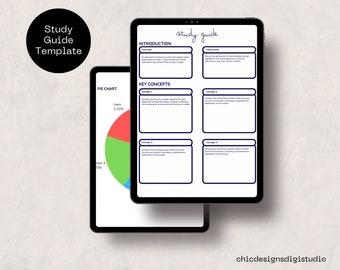 Study Guide Template - Study Planner - Learning Resources - Test Prep - Student Resources