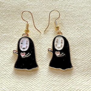 Kaonashi Earrings | Spirited Away Earrings | No-Face Earrings | Ghibli Jewelry | Ghibli Merch