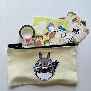 Totoro fan art Zipper Pouch | Anime Inspired Fan Art pouch | Anime accessories | Ghibli inspired pouch | Anime gifts | Otaku Gift