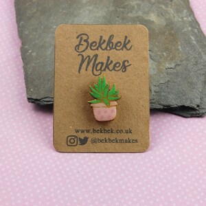 Glittery Aloe Vera Succulent Pin Badge Aloe Vera Plant Etsy