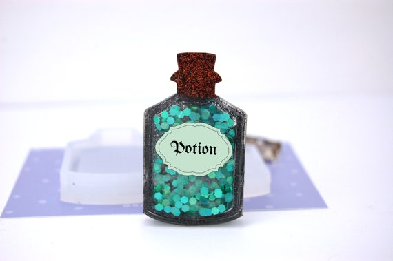 Mini Potion Bottle Shaker Silicone Mold for Epoxy Resin Art in 2023