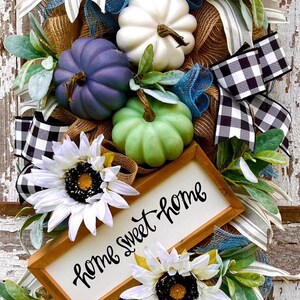 Fall Swag, Farmhouse Door Decor, Pumpkin Decor, Fall Everyday Decor ...