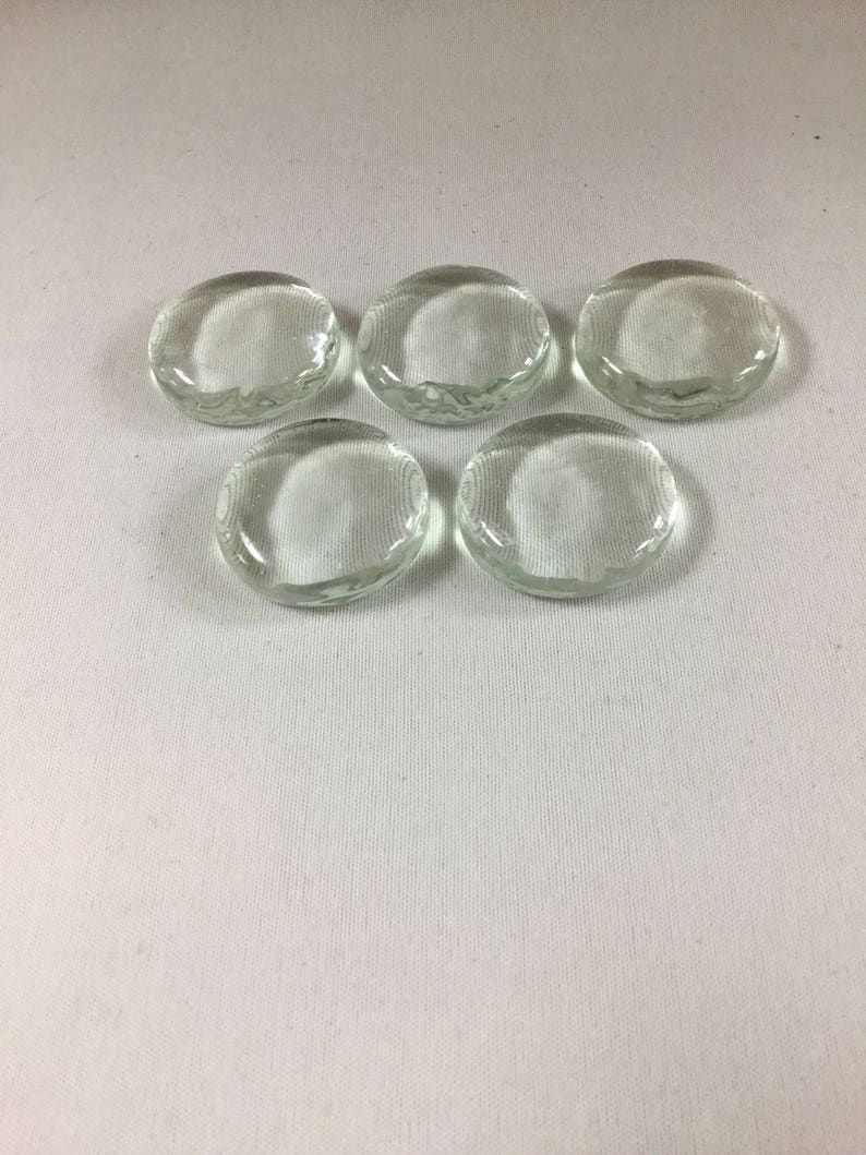 Approximately 1.5-40mm Nice for Magnets Consistent Size 5 Extra Large Clear Glass Nuggets Molded Glass Gems GM4000