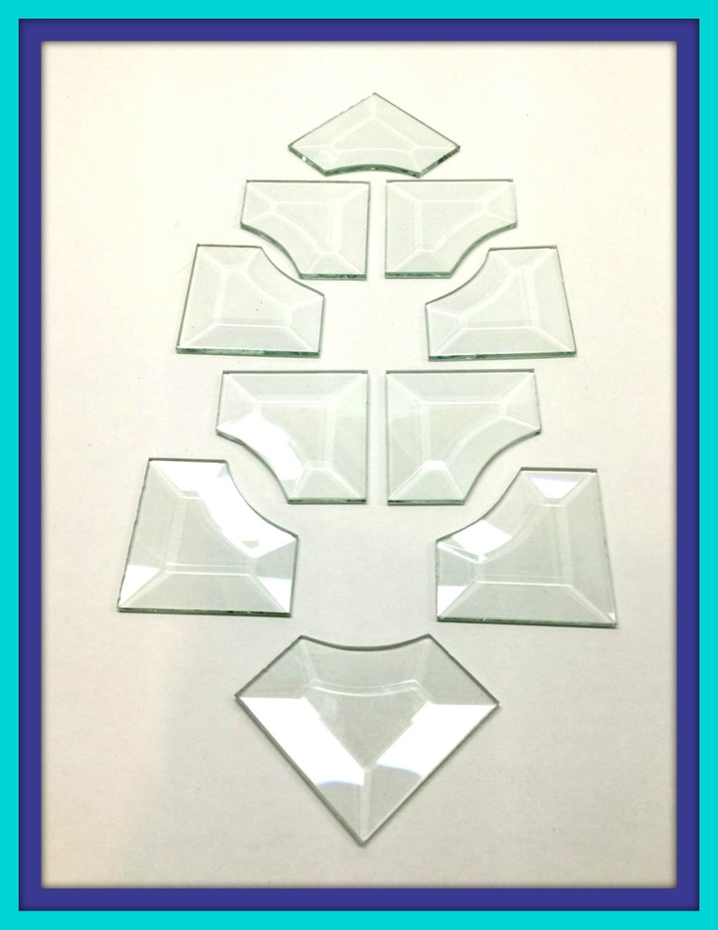 2x2 Curved Bevels Used For Corner Borders or Put Together to Form a