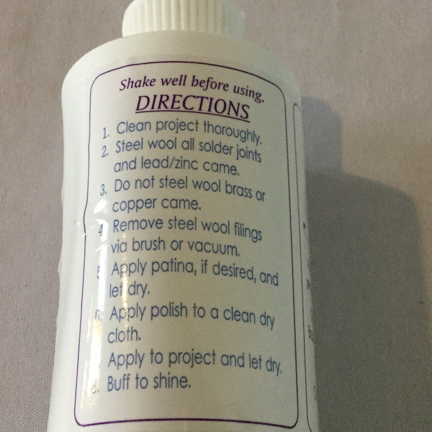 Stained Glass Wax Liva Polish For Copper Foil Projects Etsy