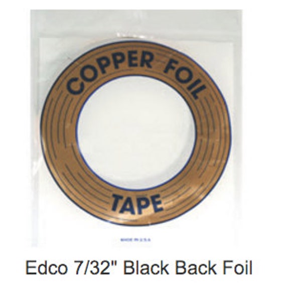 7//32 black backed Studio Pro copper foil stained glass
