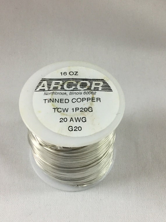1 Pound 20 Gauge Copper Wire Silver Colored Pre Tinned Etsy