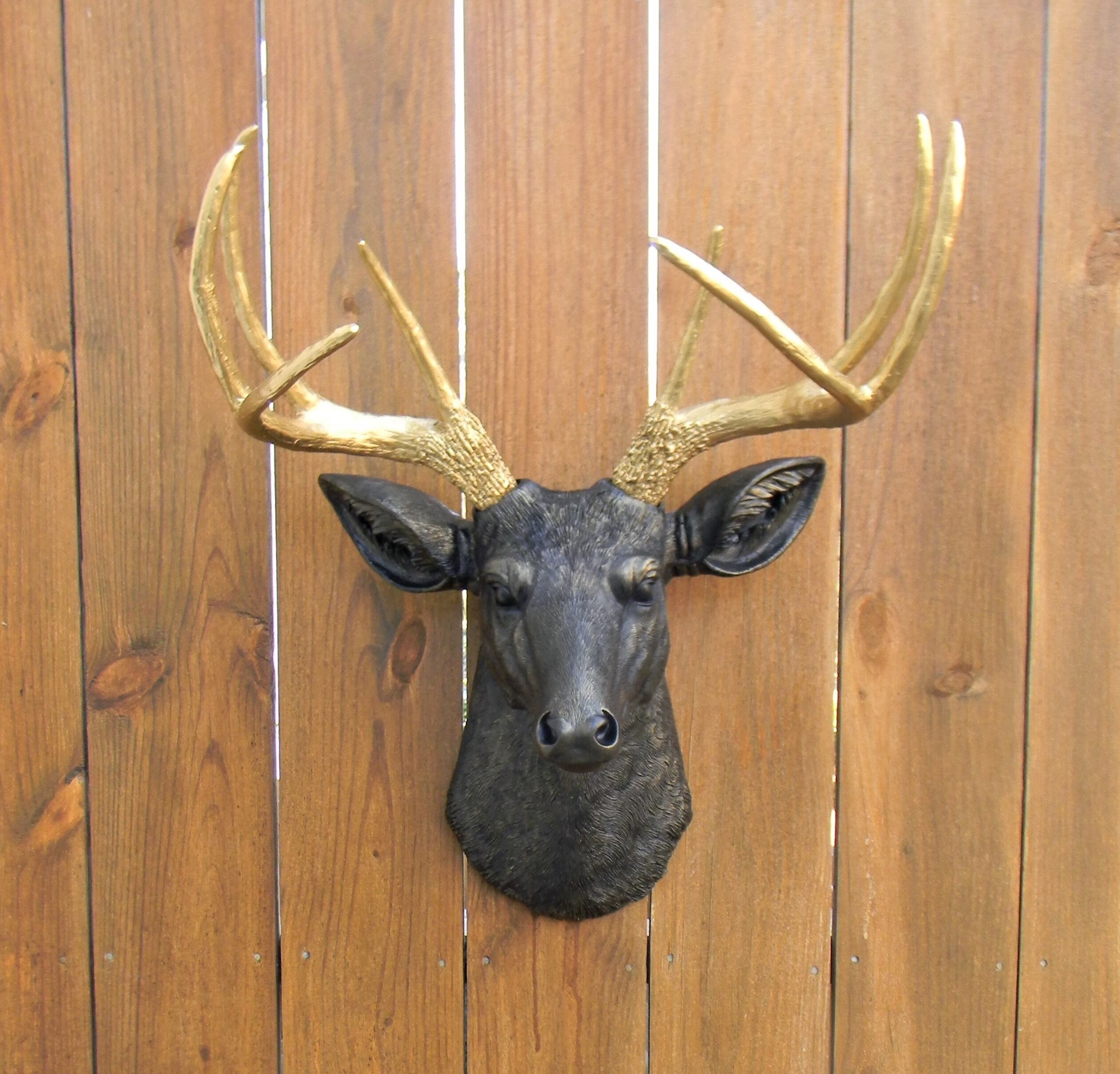 Faux Taxidermy Deer Head Stag Head Wall Mount Deer Head Wall Etsy