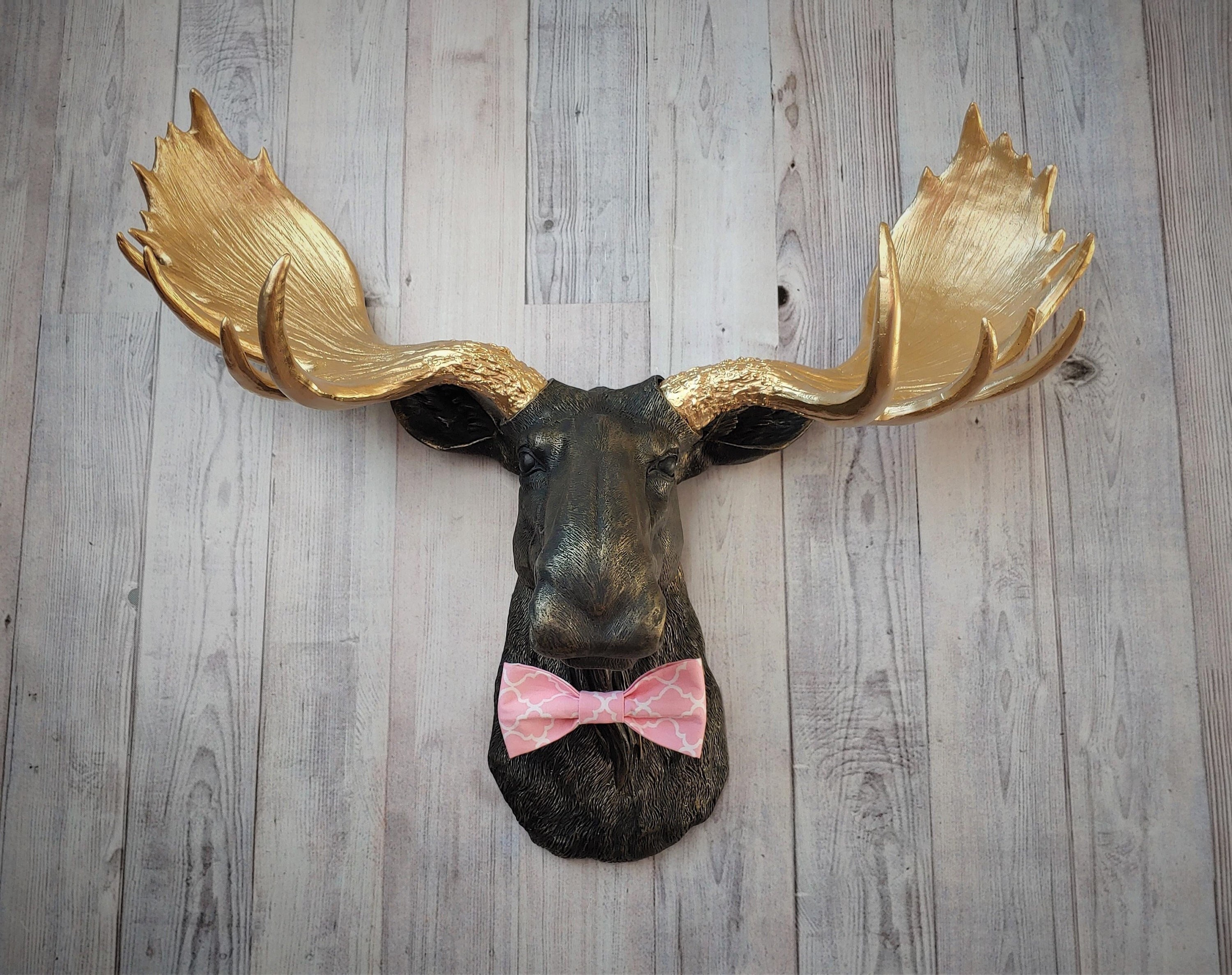 Faux Taxidermy Moose Head Wall Mount, Wall Decor