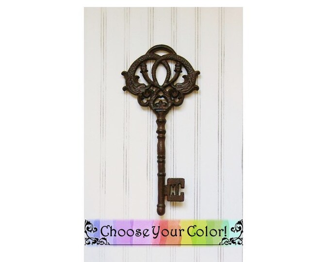 Large Cast Iron Key Cast Iron Wall Decor Cast Iron Wall Etsy