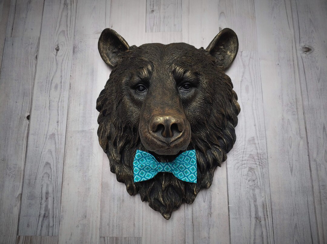 Faux Taxidermy Bear Head Wall Decor, Large Bear Head Wall Mount, Bear