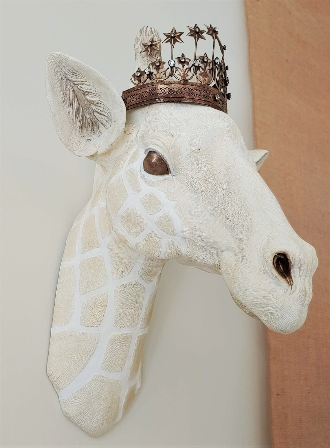 Giraffe Head Wall Mount Faux Taxidermy Giraffe Head Nursery | Etsy