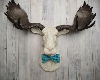 Faux Taxidermy Moose Head Wall Mount, Wall Decor