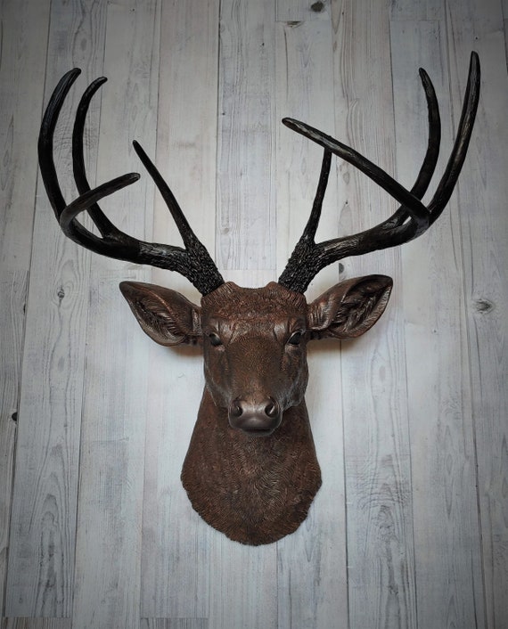 Faux Taxidermy Deer Head Wall Mount, Stag Decor - Etsy