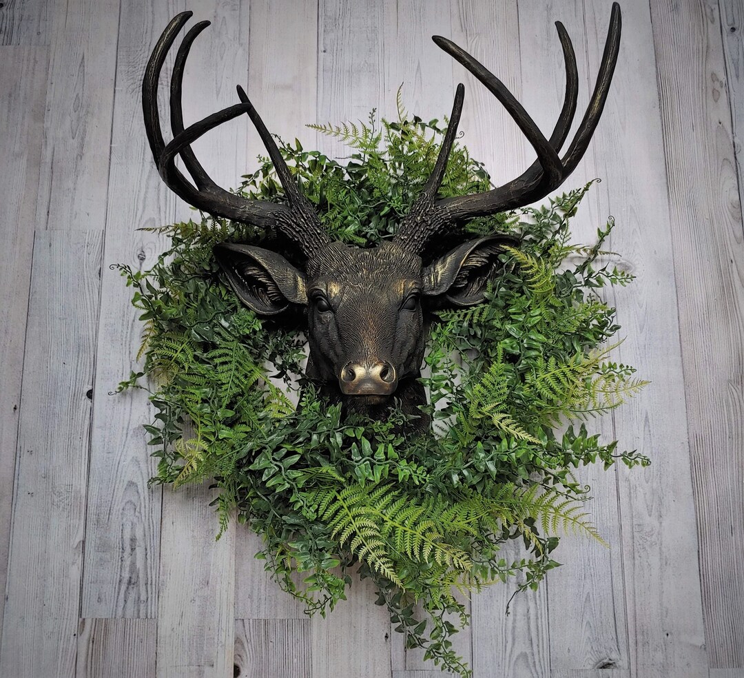 Deer Head Wall Art Stag Head Wall Mount Faux Deer Head Deer Etsy Australia