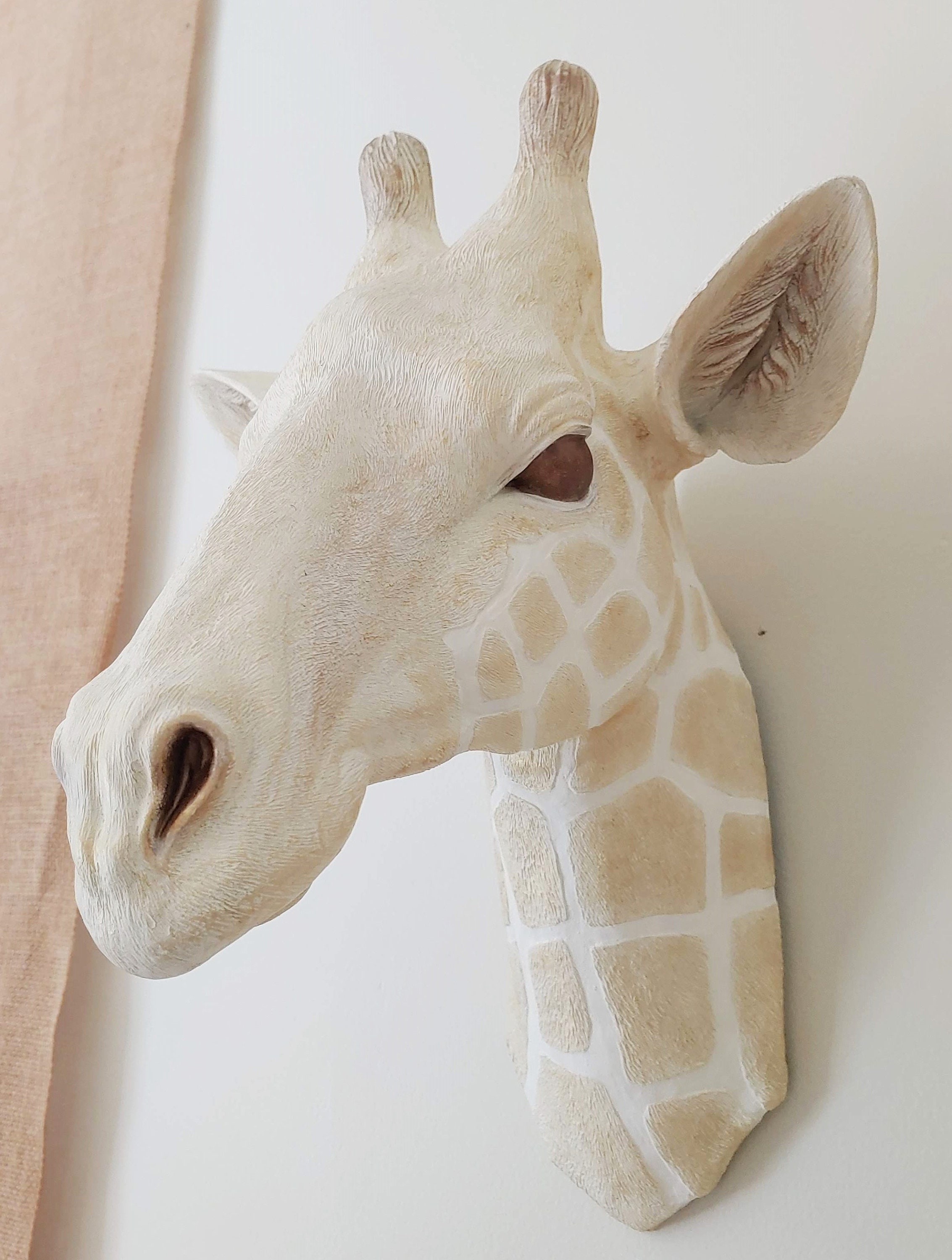 Giraffe Head Wall Decor Faux Taxidermy Giraffe Head Nursery Etsy Australia